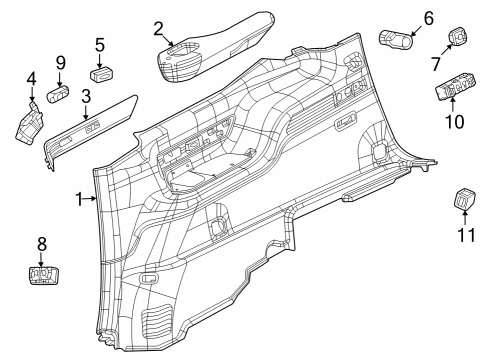2023 Jeep Grand Wagoneer L Lift Gate Diagram 2