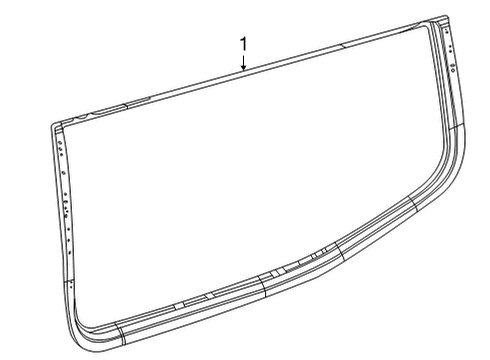 2023 Jeep Grand Wagoneer Glass & Hardware - Quarter Panel Diagram