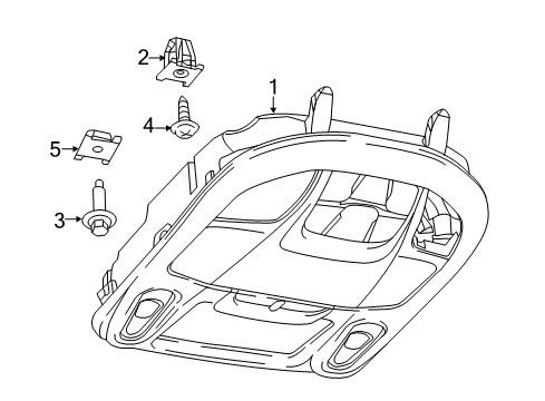 2023 Chrysler Voyager Overhead Console Diagram