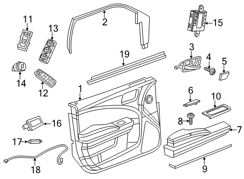 2011 Dodge Charger Switch-Power Seat Diagram for 56049430AF
