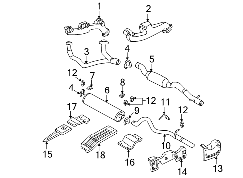 MUFFLER-Exhaust Diagram for 52103430AF