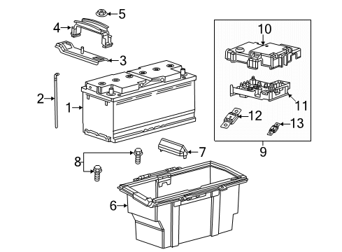 2022 Ram ProMaster 2500 CABLE-BATTERY POSITIVE Diagram for 68529694AB