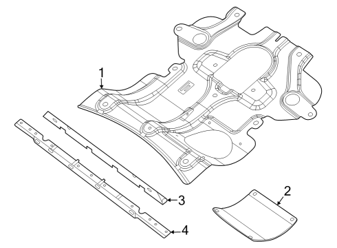 2022 Jeep Grand Cherokee Splash Shields Diagram 2