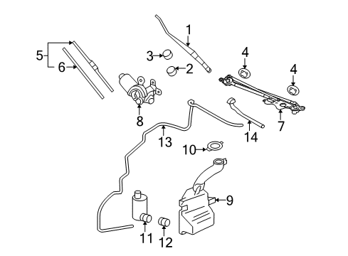 Reservoir-Windshield Washer Diagram for 8260A033