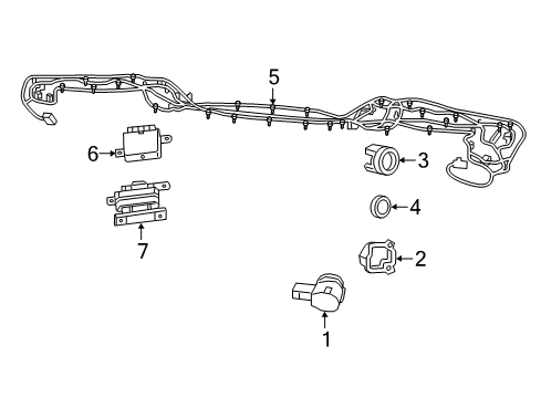 2022 Jeep Wrangler Electrical Components - Rear Bumper Diagram 2