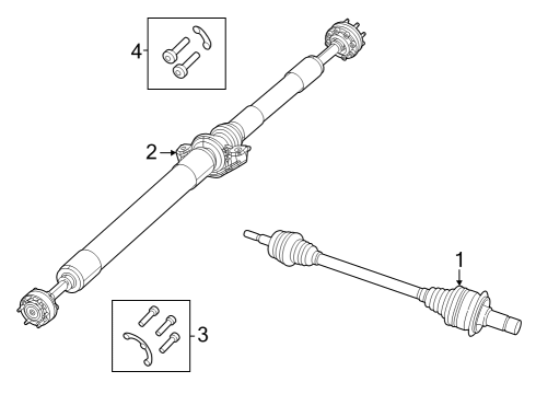 2023 Jeep Grand Cherokee Drive Axles - Rear Diagram