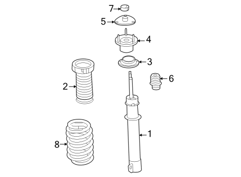2022 Jeep Grand Cherokee Struts & Components - Front Diagram 2