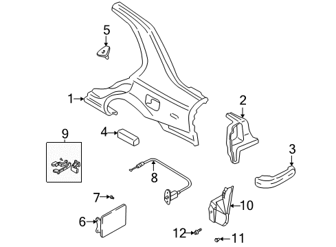 Guard-Rear-Guard-Rear Wheel LH Diagram for 8682125500
