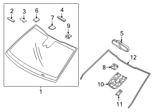 Assembly-Rear V-Assembly-Rear View Inside Diagram for 851013X100
