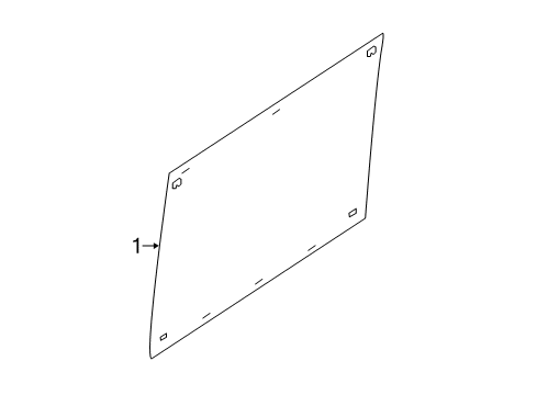 2022 Ram ProMaster 2500 Glass - Side Door Diagram