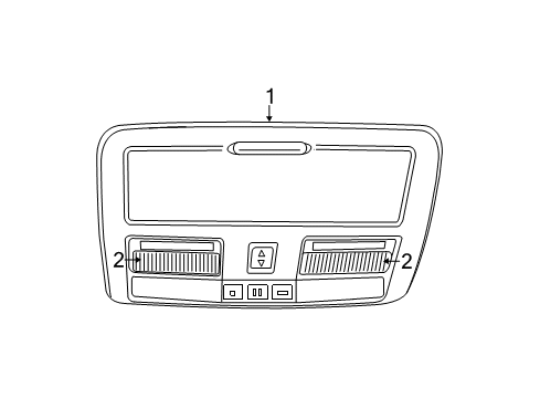 2022 Dodge Charger Overhead Console Diagram