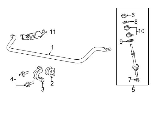 2021 Ram 3500 Stabilizer Bar & Components - Front Diagram 2