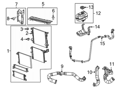 2022 Jeep Wrangler Radiator & Components Diagram 9