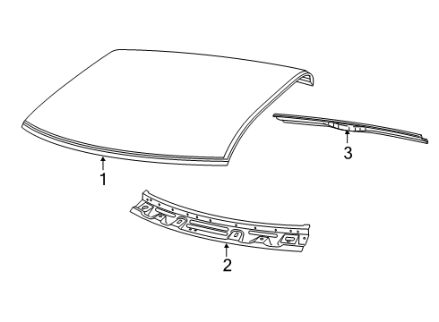 2022 Ram 2500 Roof & Components Diagram 5