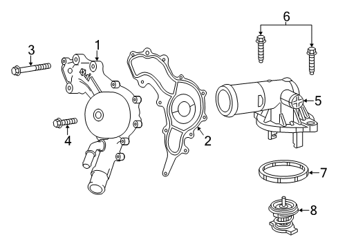 2022 Dodge Charger Water Pump Diagram 1