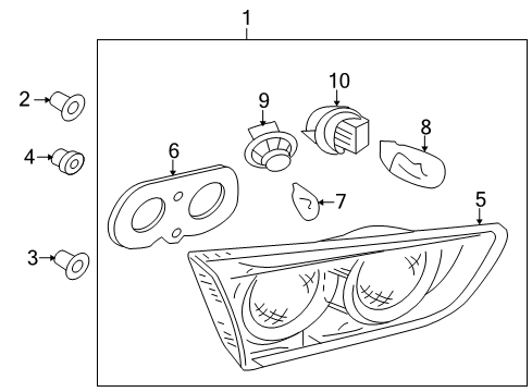 Socket-Rear Lamp Diagram for 8395A034
