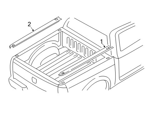 2022 Ram 3500 Box Rails Diagram 1