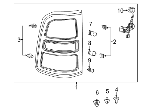 2024 Ram 1500 Tail Lamps Diagram 2