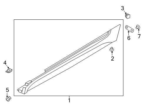 Molding-Side SILL Diagram for 6LK91RB1AA