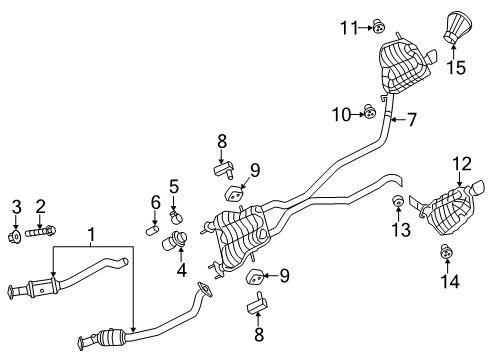 2023 Dodge Durango Exhaust Components Diagram 5