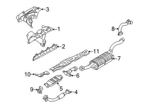 Exhaust Manifold Diagram for MR312530