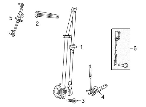 2023 Jeep Cherokee Front Seat Belts Diagram