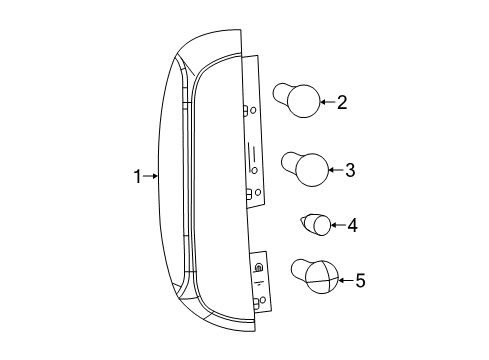 2022 Ram ProMaster City Tail Lamps Diagram