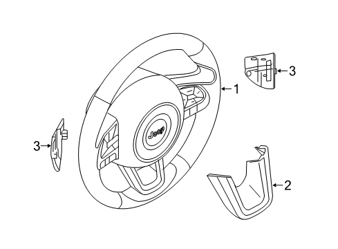 2022 Jeep Renegade Steering Column & Wheel, Steering Gear & Linkage Diagram 5