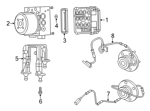 2021 Dodge Charger ABS Components Diagram
