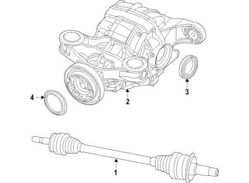 2022 Dodge Challenger Drive Axles, Differential, Propeller Shaft Diagram