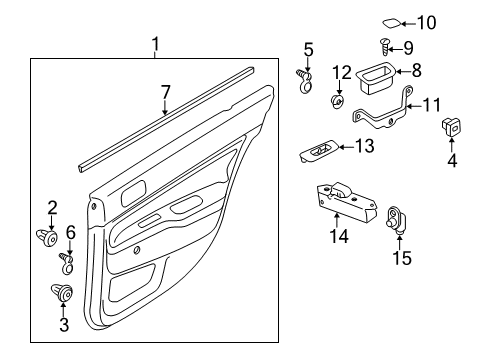 Panel-Rear Door Diagram for MR648029
