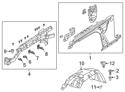 2020 Jeep Gladiator SHIELD-SPLASH Diagram for 68469508AC
