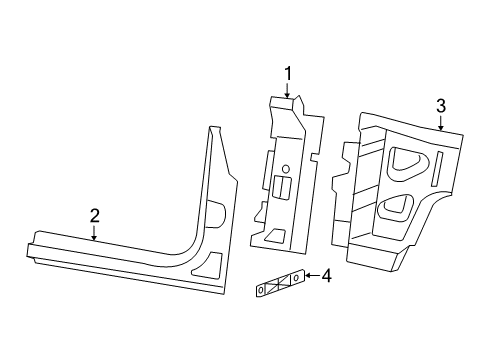 2022 Jeep Wrangler Hinge Pillar Diagram 1