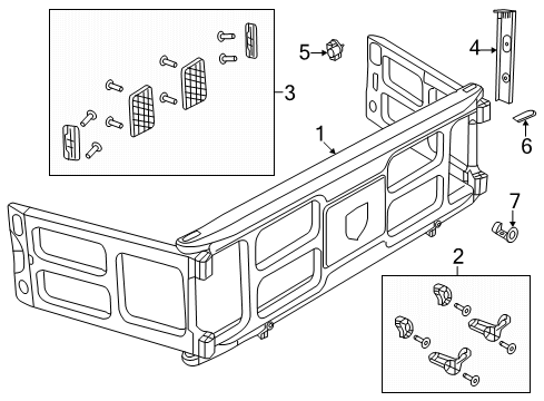 2022 Ram 2500 Exterior Trim - Pick Up Box Diagram 4