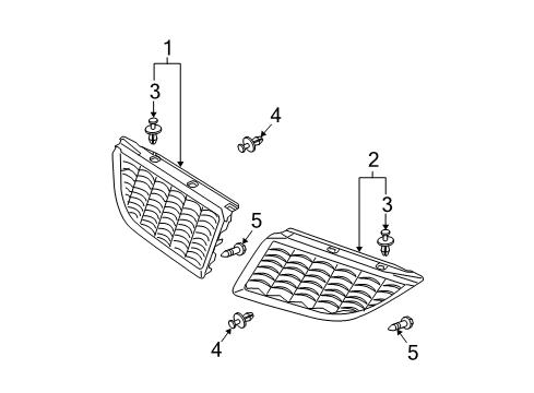 Clip-Floor Trim Diagram for MR200275