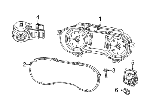 2022 Chrysler Voyager Instruments & Gauges Diagram