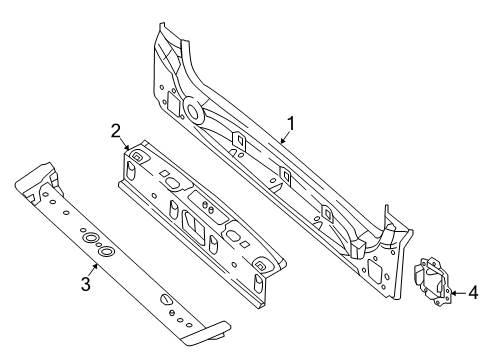 2022 Chrysler Voyager Rear Body Diagram