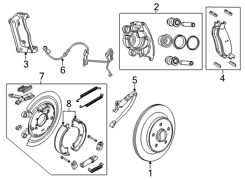 2022 Ram 1500 Classic Brake Components Diagram 3