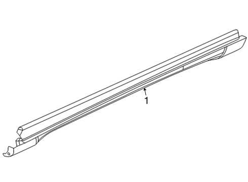 2021 Jeep Grand Cherokee L Exterior Trim - Pillars Diagram