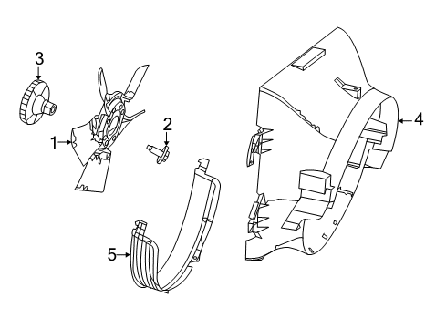 2022 Ram 1500 Classic Cooling System, Radiator, Water Pump, Cooling Fan Diagram 2
