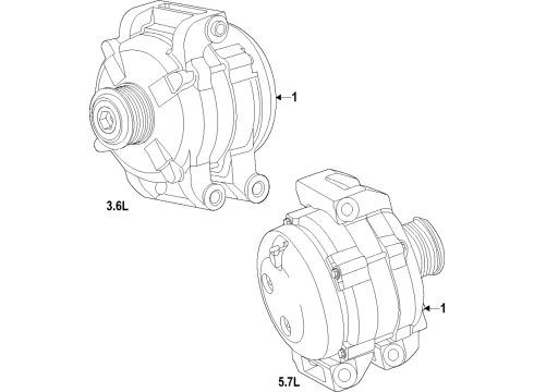 2022 Jeep Grand Cherokee Alternator Diagram 1