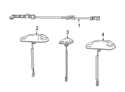 2022 Jeep Wrangler Antenna & Radio Diagram 1