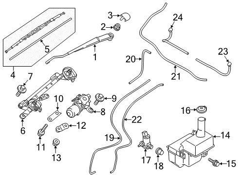 Reservoir-Windshield Washer Diagram for 8260A224