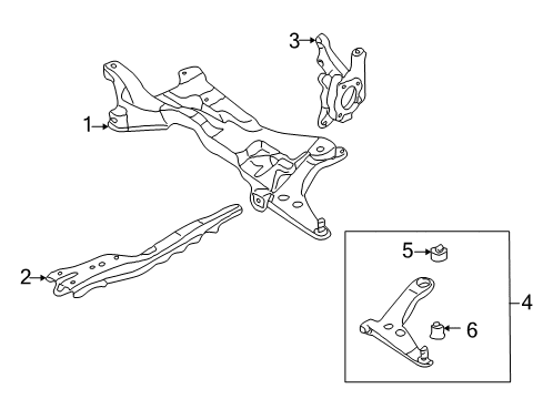 BUSHING-Front Suspension Lower Arm Diagram for MR403441