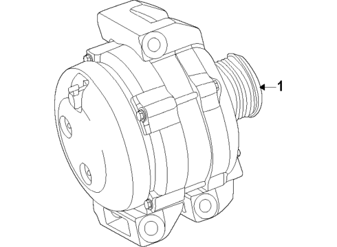 2023 Jeep Gladiator Alternator Diagram 1