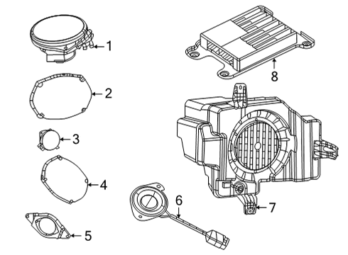 2024 Jeep Grand Wagoneer L Sound System Diagram 2