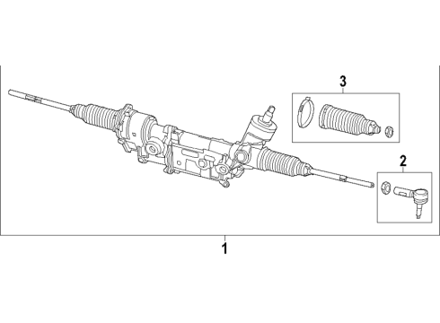 2022 Ram ProMaster City Steering Column & Wheel, Steering Gear & Linkage Diagram 3