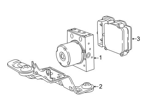 2023 Chrysler Voyager ABS Components Diagram