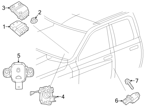 2022 Ram 1500 Classic Air Bag Components Diagram 2