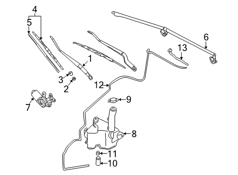 Blade-WIPER Diagram for MR361711